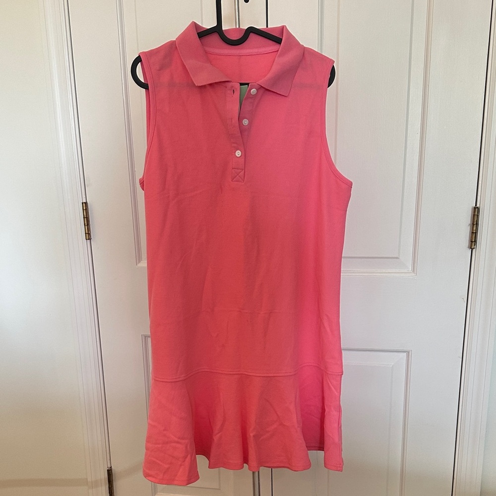 Sleeveless Pink Polo Dress